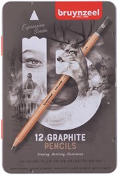 Grafietpotlood Bruynzeel Expression 12 hardheden 12 Stuk