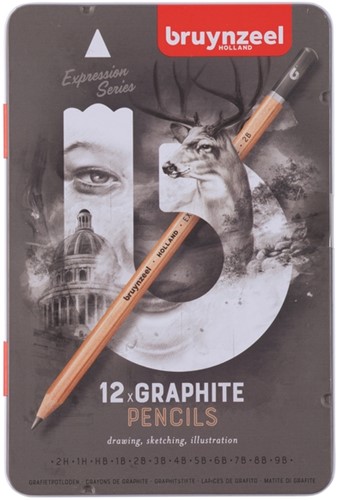 Grafietpotlood Bruynzeel Expression 12 hardheden 12 Stuk