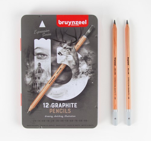 Grafietpotlood Bruynzeel Expression 12 hardheden 12 Stuk-1
