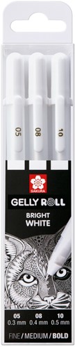Gelschrijver Sakura Gelly Roll Classic 3 breedtes 3 Stuk-2