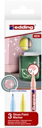 Paintmarker edding 751 oliebasis 1-2mm pa ass 3st 3 Stuk