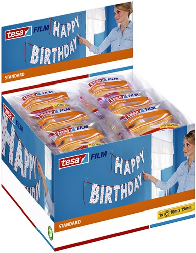 Plakband tesafilm Standaard 10mx15mm transparant 1 Stuk-2