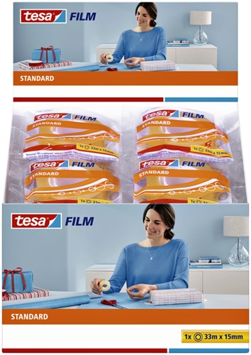 Plakband tesafilm Standaard 33mx15mm transparant 1 Stuk-3