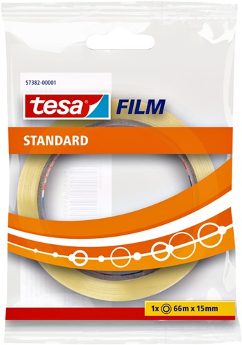 Plakband tesafilm Standaard 66mx15mm transparant 1 Stuk