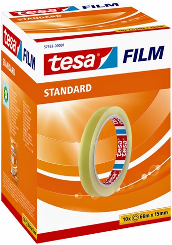 Plakband tesafilm Standaard 66mx15mm transparant 1 Stuk-2
