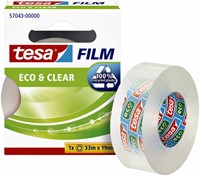 Plakband tesafilm Eco  Clear 33mx19mm transparant 1 Stuk
