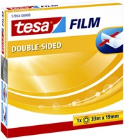 Dubbelzijdig plakband tesafilm 33mx19mm tr 1 Stuk