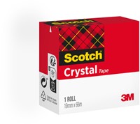 Plakband Scotch Crystal 600 19mmx66m transparant 1 Stuk-2