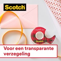 Plakband Scotch Crystal 600 19mmx66m transparant 1 Stuk-1