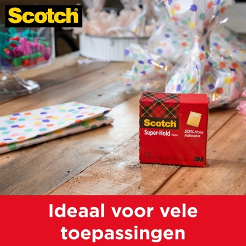Plakband Scotch 700 Super Hold 19mmx25.4m tr 6 Stuk-3