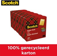 Plakband Scotch 700 Super Hold 19mmx25.4m tr 6 Stuk-3