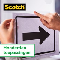 Plakband Scotch Magic 810 12mmx10m + plakbandh 1 Stuk-2