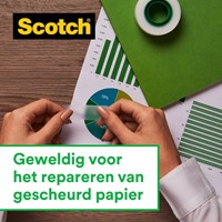 Plakband Scotch Magic 810 12mmx10m + plakbandh 1 Stuk-1
