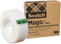 Plakband Scotch Magic 900 19mmx30m onzichtbaar mat 1 Stuk