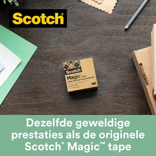 Plakband Scotch Magic 900 19mmx30m onzichtbaar mat 1 Stuk-3