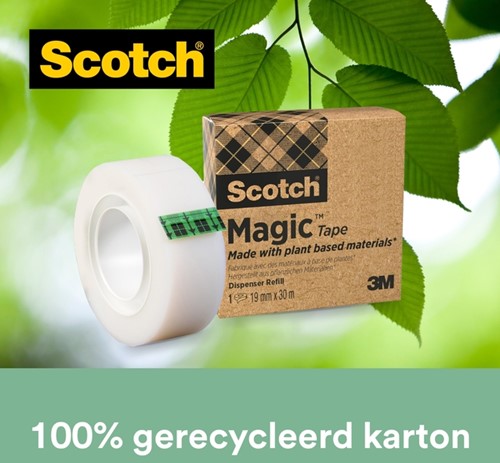 Plakband Scotch Magic 900 19mmx30m onzichtbaar mat 1 Stuk-1