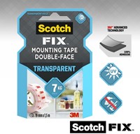 Plakband Scotch dubbelzijdig 19mmx1.5m transparant 1 Stuk-2
