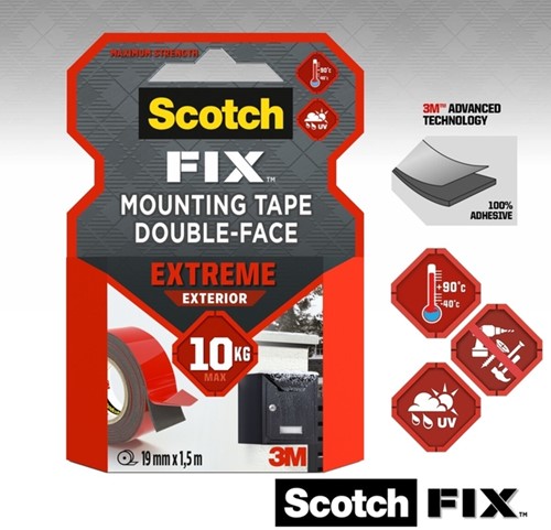 Plakband Scotch Extreme Exterior 19mm x 1.5m dz 1 Stuk-2