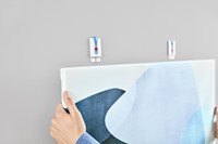 Klevende spijker tesa canvas behang 2kg wit 2 Stuk-1