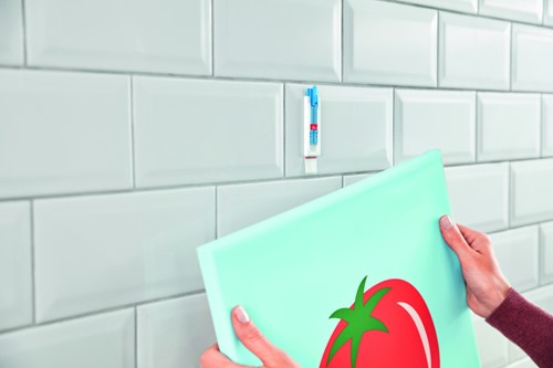 Klevende spijker tesa canvas tegels  2kg wit 2 Stuk-1