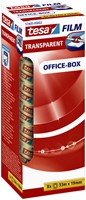 Plakband tesafilm 33mx19mm transparant 8 rol 8 Stuk