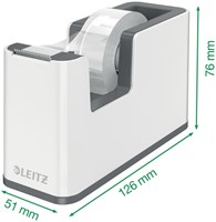 Plakbandhouder Leitz WOW wit/grijs 1 Stuk-3