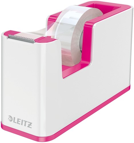Plakbandhouder Leitz Wow wit/roze 1 Stuk