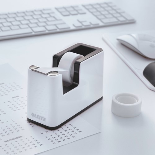 Plakbandhouder Leitz WOW wit/zwart 1 Stuk-1