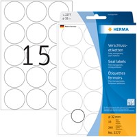Etiket HERMA 2277 rond 32mm transparant 240st 16 Vel-2
