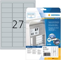 Etiket HERMA 4222 63.5x29.6mm folie zi 675st 25 Vel