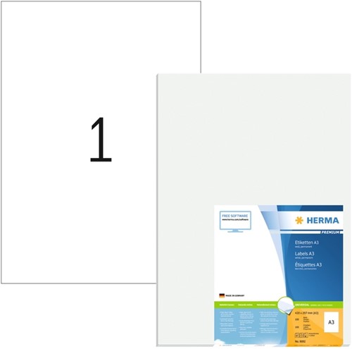 Etiket HERMA 8692 A3 420X297mm 100st 100 Vel