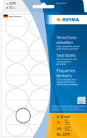 Etiket HERMA 2279 32mm transparant 240st 16 Vel