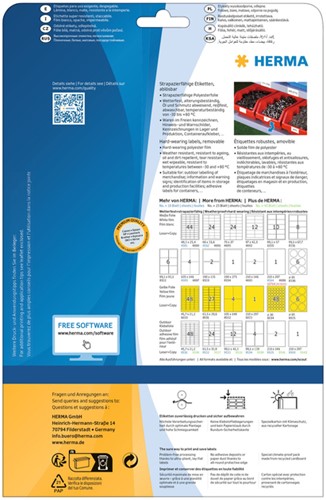 Etiket HERMA 4576 105x148mm folie wi 80tst 20 Vel-3