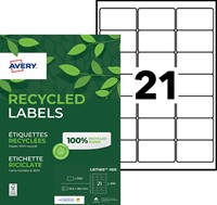 Etiket Avery LR7160-100 63.5x38.1mm wit 2100stuks 100 Vel-3