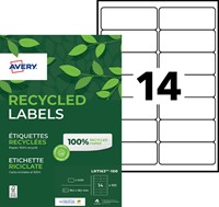 Etiket Avery LR7163-100 99.1x38.1mm wit 1400stuks 100 Vel-2