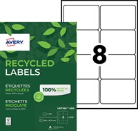 Etiket Avery LR7165-100 99.1x67.7mm wit 800stuks 100 Vel-2