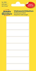 Etiket AZ 3086 50x14mm wit 64stuks 8 Vel