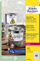 Etiket Avery L4778-20 45.7x21.2mm wit 960st 20 Vel-2