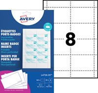 Badgekaart Avery L4728-20 60x90mm perf 20v 20 Vel-2