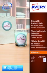 Etiket Avery L7104REV-20 60mm wit 240st 20 Vel