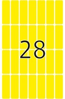 Etiket HERMA 2361 13x40mm geel 896stuks 32 Vel-1