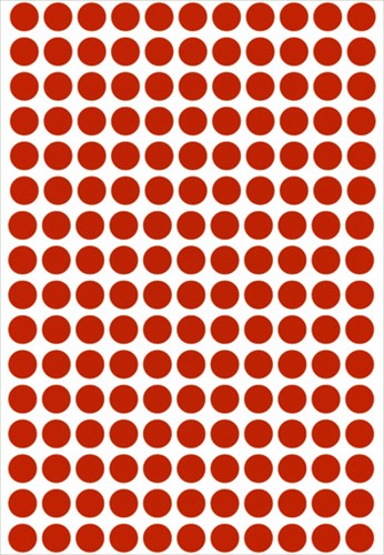 Etiket HERMA 2212 rond 8mm rood 5632st 32 Vel-3