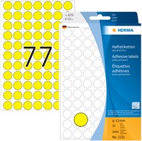 Etiket HERMA 2231 rond 13mm geel 2464st 32 Vel-3