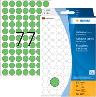 Etiket HERMA 2235 rond 13mm groen 2464stuks 32 Vel-3