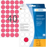 Etiket HERMA 2256 rond 19mm fluor rood 960st 24 Vel-3