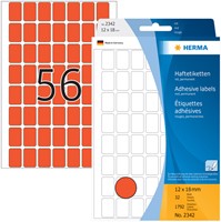 Etiket HERMA 2342 12x18mm rood 1792stuks 32 Vel-2