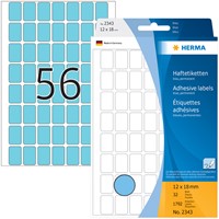 Etiket HERMA 2343 12x18mm blauw 1792stuks 32 Vel-3