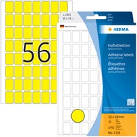Etiket HERMA 2341 12x18mm geel 1792stuks 32 Vel-3