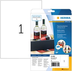 Etiket HERMA 8895 210x297mm A4 glossy wit 10 Vel