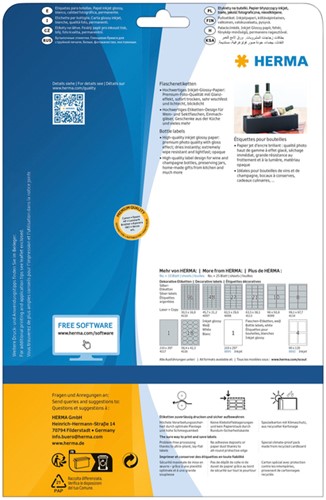 Etiket HERMA 8895 210x297mm A4 glossy wit 10 Vel-2